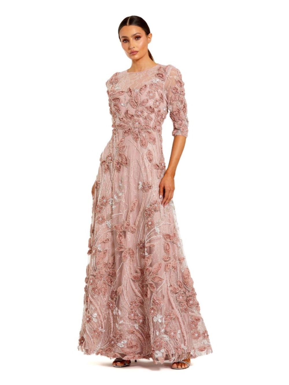 Beautiful Mac Duggal gown mother of the bride dress fully lined